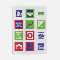 Стикерпак бумажный Industry, финансы (P19942.02)