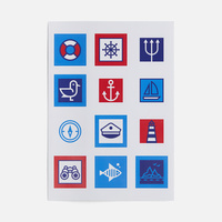 Стикерпак бумажный Industry, море (P19942.07)