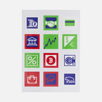 Стикерпак UV-DTF Industry, финансы (P19943.02)