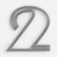 Подвеска Symbol, 3D-печать на заказ, цифра 2 (P19968.02)