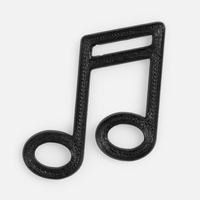 Подвеска Industry, 3D-печать на заказ, ноты (P19974.02)