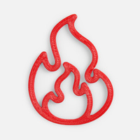 Подвеска Industry, 3D-печать на заказ, огонь (P19974.06)