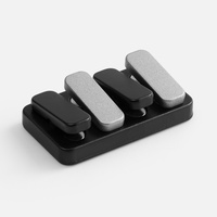 Антистресс-кликер Clacky, черный с серебристым (P19987.13)