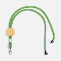 Шнурок для бейджа Tube Wood, зеленый (P20382.90)
