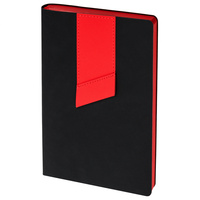 Ежедневник Bookmark, недатированный, черный с красным (P21180.35)
