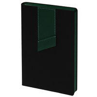 Ежедневник Bookmark, недатированный, черный с зеленым (P21180.39)