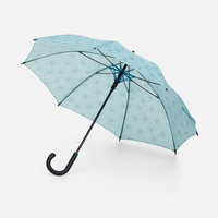 Зонт-трость Undercolor с полной запечаткой на заказ, с бирюзовыми спицами (P21804.49)