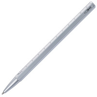Ручка шариковая Construction Basic, серебристая (P22410.10)