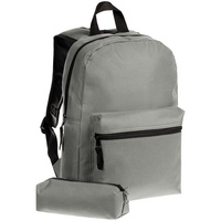 Детский рюкзак Base Kids с пеналом, серый (P23104.10)