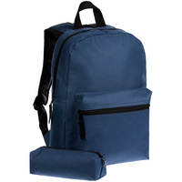 Детский рюкзак Base Kids с пеналом, темно-синий (P23104.44)