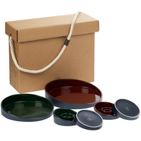 P23338.59 - Набор Form Fluid Platter, бордово-зеленый