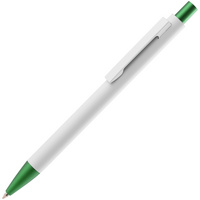 Ручка шариковая Chromatic White, белая с зеленым (P25111.96)
