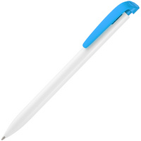 P25900.44 - Ручка шариковая Favorite, белая с голубым