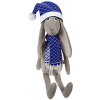P30191.40 - Игрушка Smart Bunny, в синем шарфике и шапочке