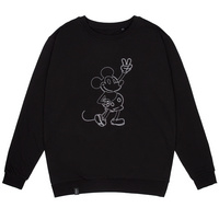 Свитшот с вышивкой Mickey Mouse, черный (P33448.30)