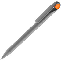 P3425.12 - Ручка шариковая Prodir DS1 TMM Dot, серая с оранжевым