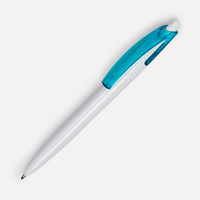 Ручка шариковая Bento, белая с голубым (P4708.44)