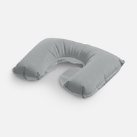 Надувная подушка под шею в чехле Sleep, темно-серая (P5125.11)