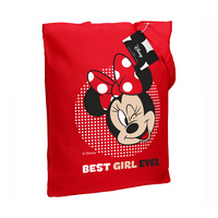 Холщовая сумка «Минни Маус. Best Girl Ever», красная (P55508.50)