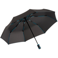 Зонт складной AOC Mini с цветными спицами, бирюзовый (P64715.14)