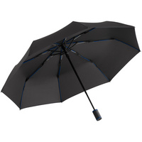 P64715.43 - Зонт складной AOC Mini с цветными спицами, темно-синий