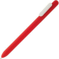 P6969.65 - Ручка шариковая Swiper Soft Touch, красная с белым