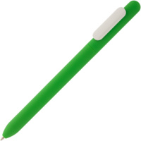 P6969.69 - Ручка шариковая Swiper Soft Touch, зеленая с белым