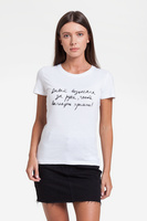 Футболка женская «Давай возьмемся за руки», белая (P70028.60)