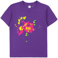Футболка детская «Пятно Maker», фиолетовая (P70476.77)