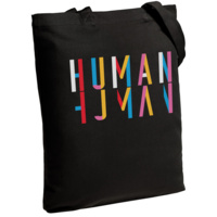 Холщовая сумка Human, черная (P70674.30)