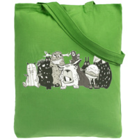 P70764.90 - Холщовая сумка «Все мы немного монстры», ярко-зеленая