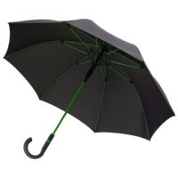Зонт-трость с цветными спицами Color Style, зеленое яблоко, с серой ручкой (P64716.94)
