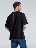 Футболка оверсайз &laquo;Внутренний Рим&raquo;, черная (P71447.30)