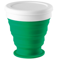 Складной стакан с крышкой Astrada, зеленый (P74762.90)