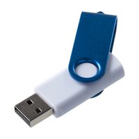 Флешка Twist Color, белая с синим, 16 Гб (P7537.64.16Гб)
