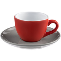 Чайная пара Cozy Morning, красная с серым (P79134.51)