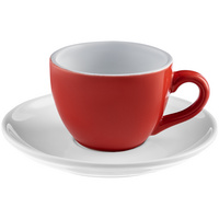 Чайная пара Cozy Morning, красная с белым (P79134.56)