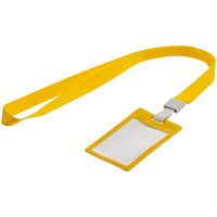 Карман для бейджа с лентой Staff, желтый (P79136.80)