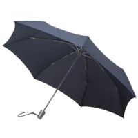 Складной зонт Alu Drop S, 3 сложения, 7 спиц, автомат, синий (PCK1-01213)