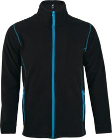 P5849.34 - Куртка мужская Nova Men 200, черная с ярко-голубым