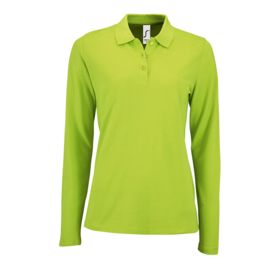 Рубашка поло женская с длинным рукавом Perfect LSL Women, зеленое яблоко (P02083280)
