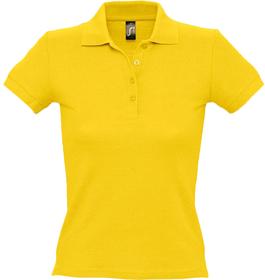 Рубашка поло женская People 210, желтая (P1895.80)