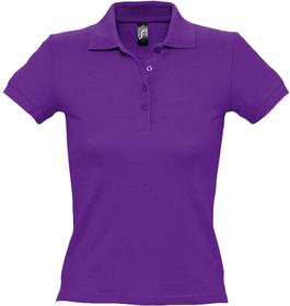 P1895.77 - Рубашка поло женская People 210, темно-фиолетовая