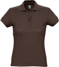 Рубашка поло женская Passion 170, шоколадно-коричневая (P4798.59)