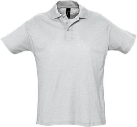 Рубашка поло мужская Summer 170, светло-серый меланж (P1379.16)