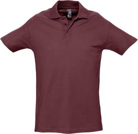 Рубашка поло мужская Spring 210, бордовая (P1898.55)