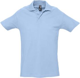 Рубашка поло мужская Spring 210, голубая (P1898.14)