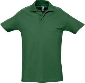 Рубашка поло мужская Spring 210, темно-зеленая (P1898.92)