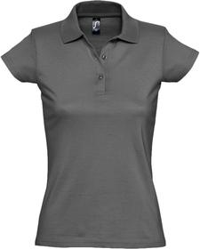 Рубашка поло женская Prescott Women 170, темно-серая (P6087.10)