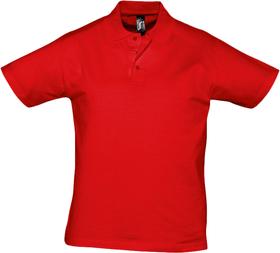 P6086.50 - Рубашка поло мужская Prescott Men 170, красная